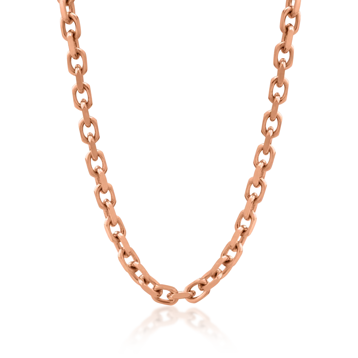 14K rose gold men's chain