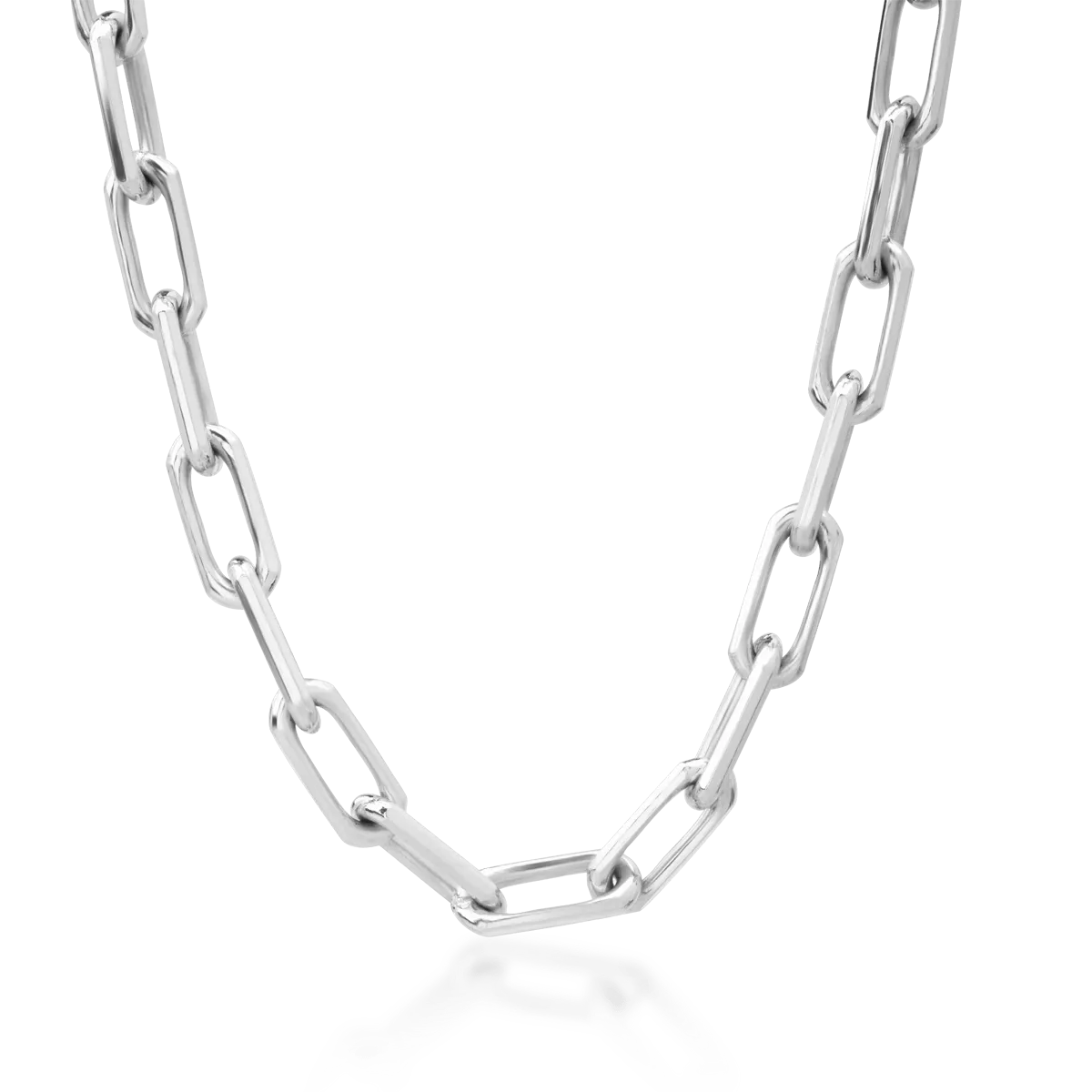 14K white gold chain