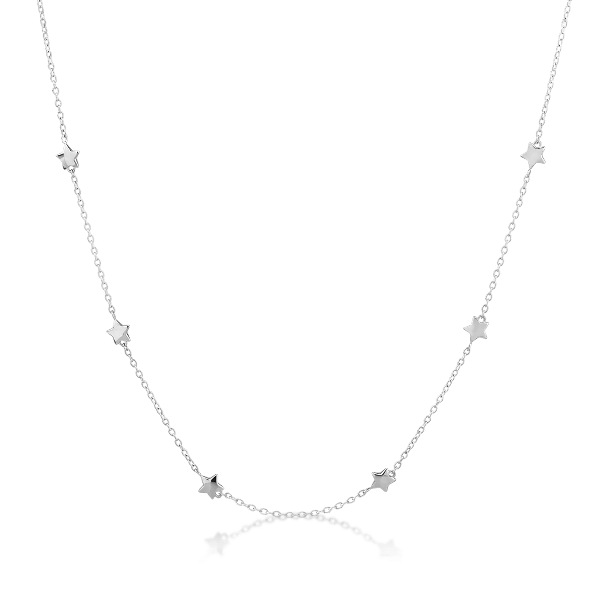 Lant cu stelute din aur alb