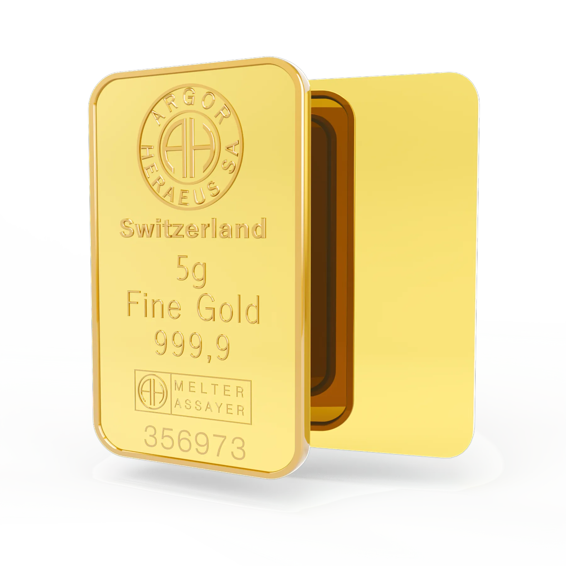 Lingou aur 5g, Elvetia, Fine Gold 999,9