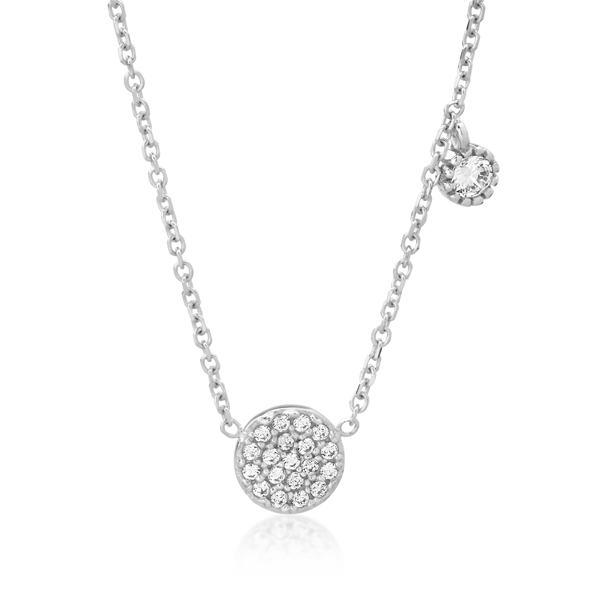 14K white gold necklace