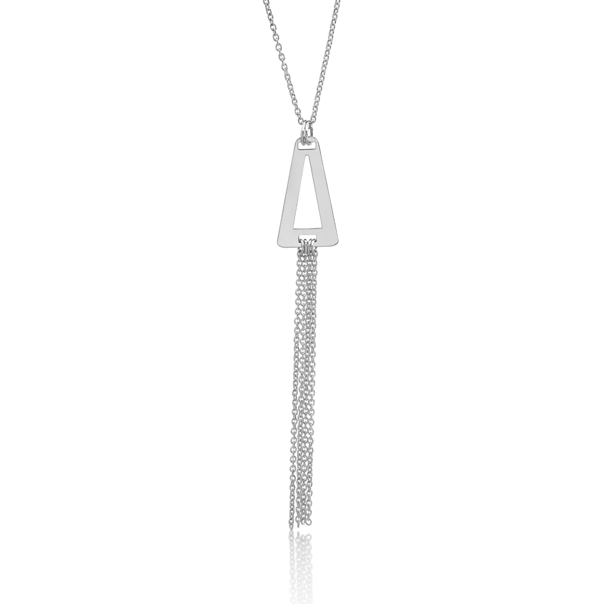 14K white gold pendant chain