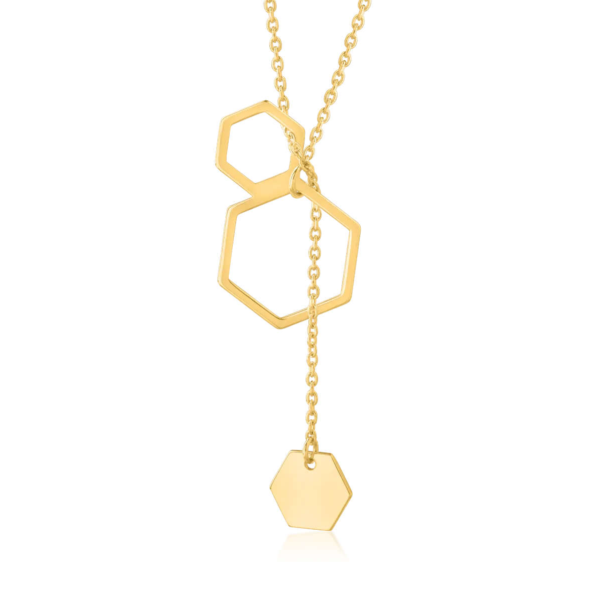 14K yellow gold chain with pendant