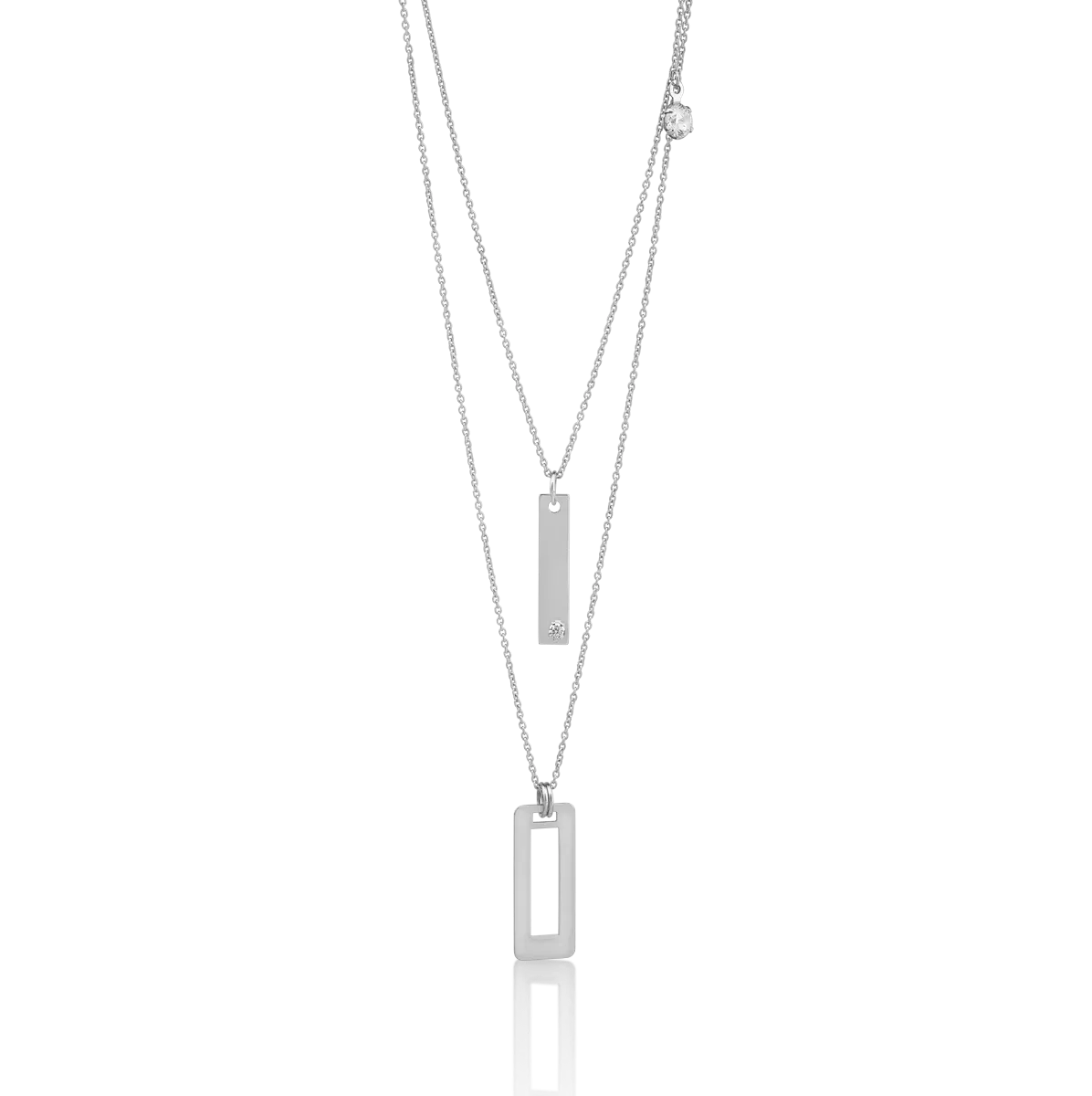 14K white gold necklace