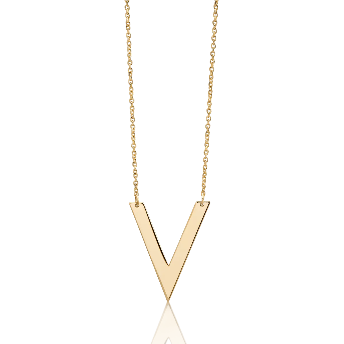 14K yellow gold pendant necklace