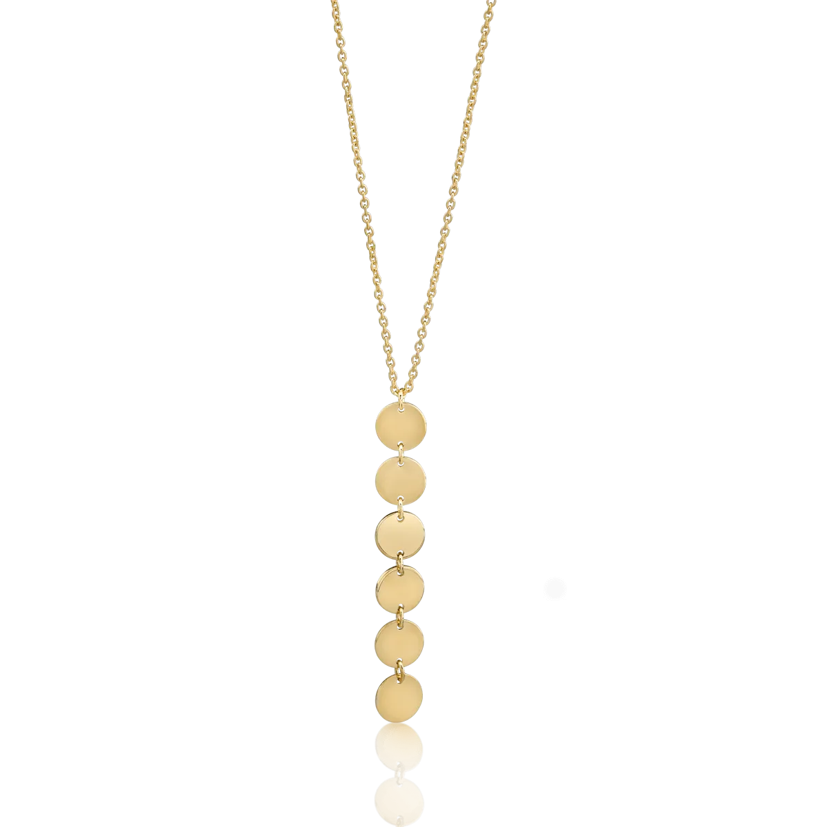 14K yellow gold pendant necklace