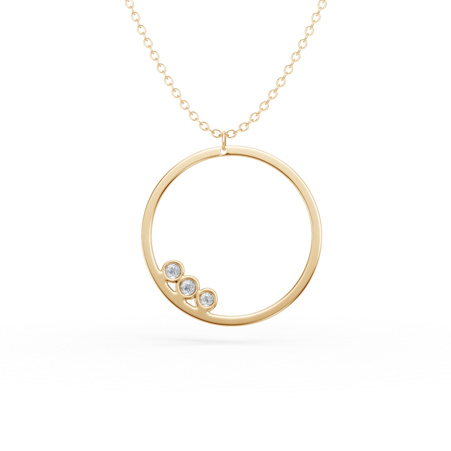 14K yellow gold chain with pendant