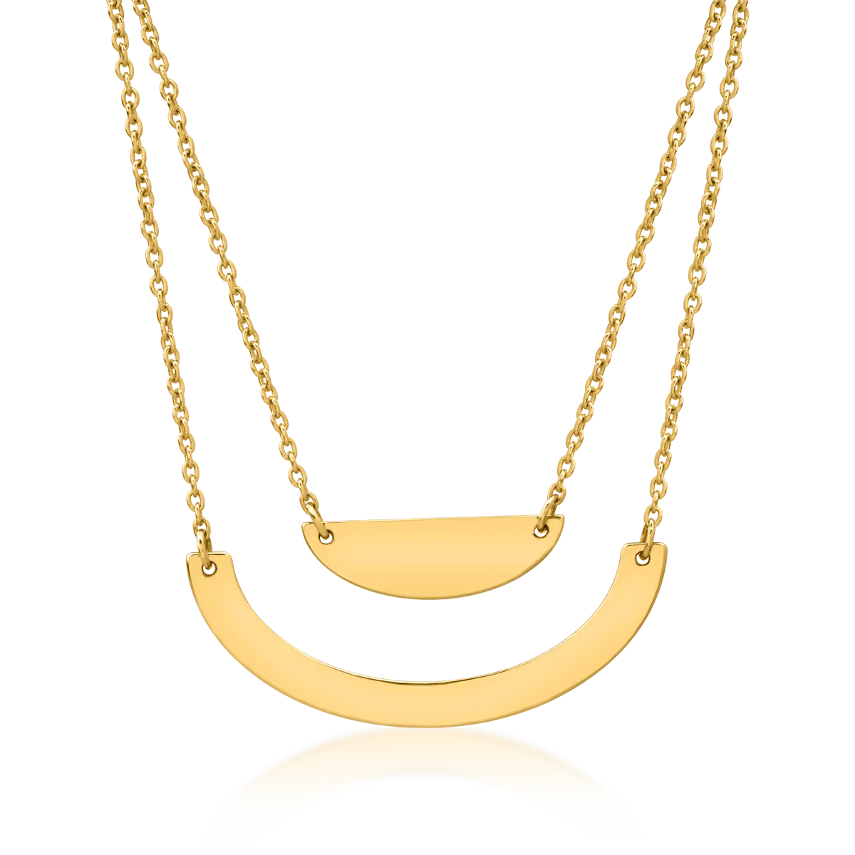 14K yellow gold pendant necklace