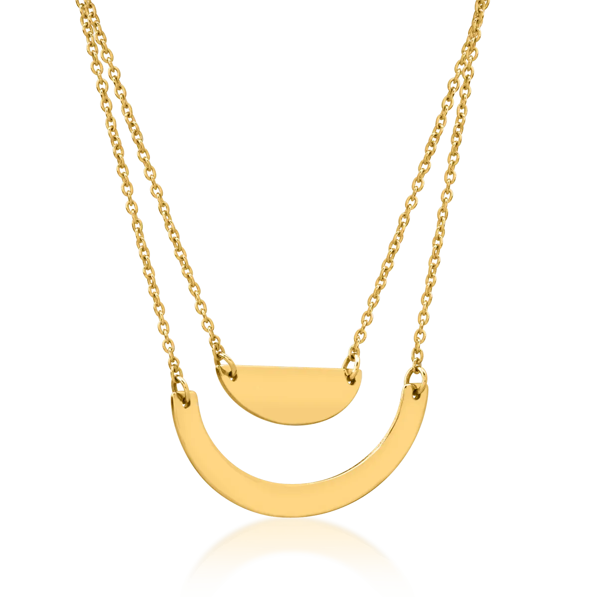 14K yellow gold pendant necklace