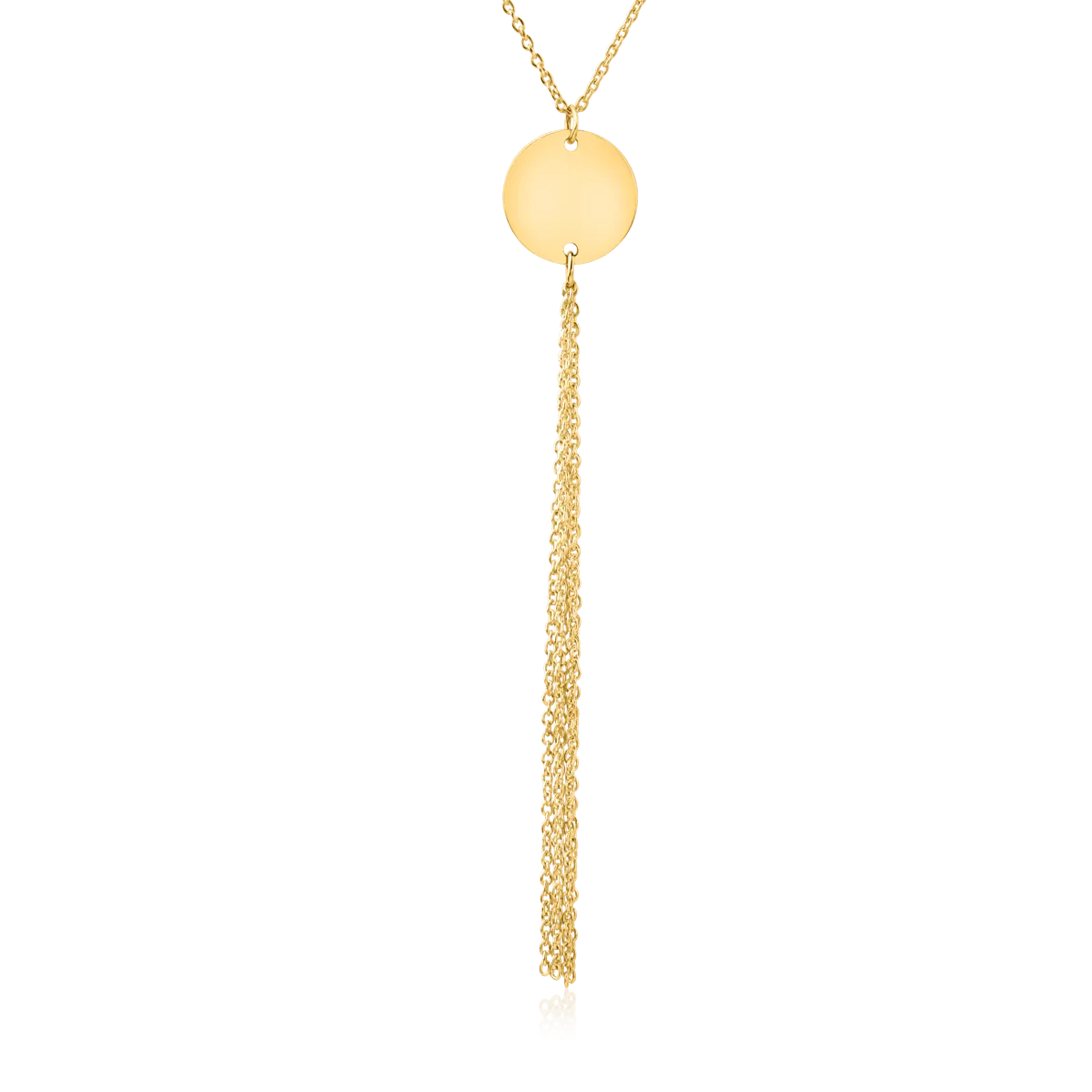 14K yellow gold pendant chain