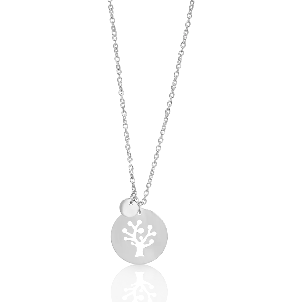 14K white gold pendant chain