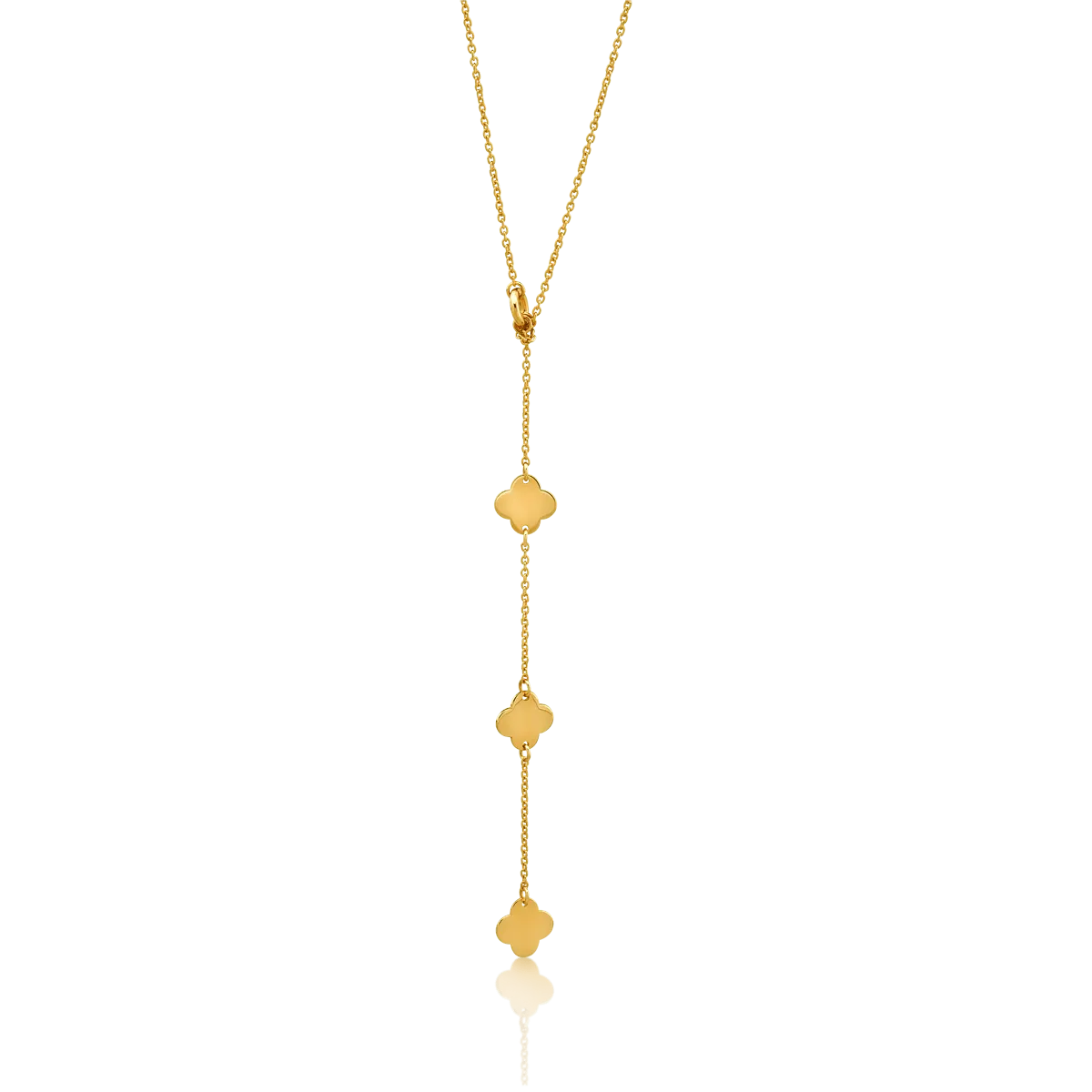 14K yellow gold pendant necklace