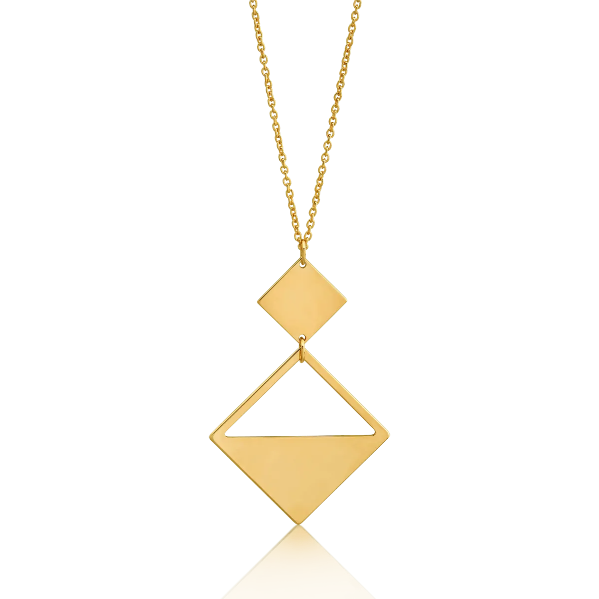 14K yellow gold pendant necklace