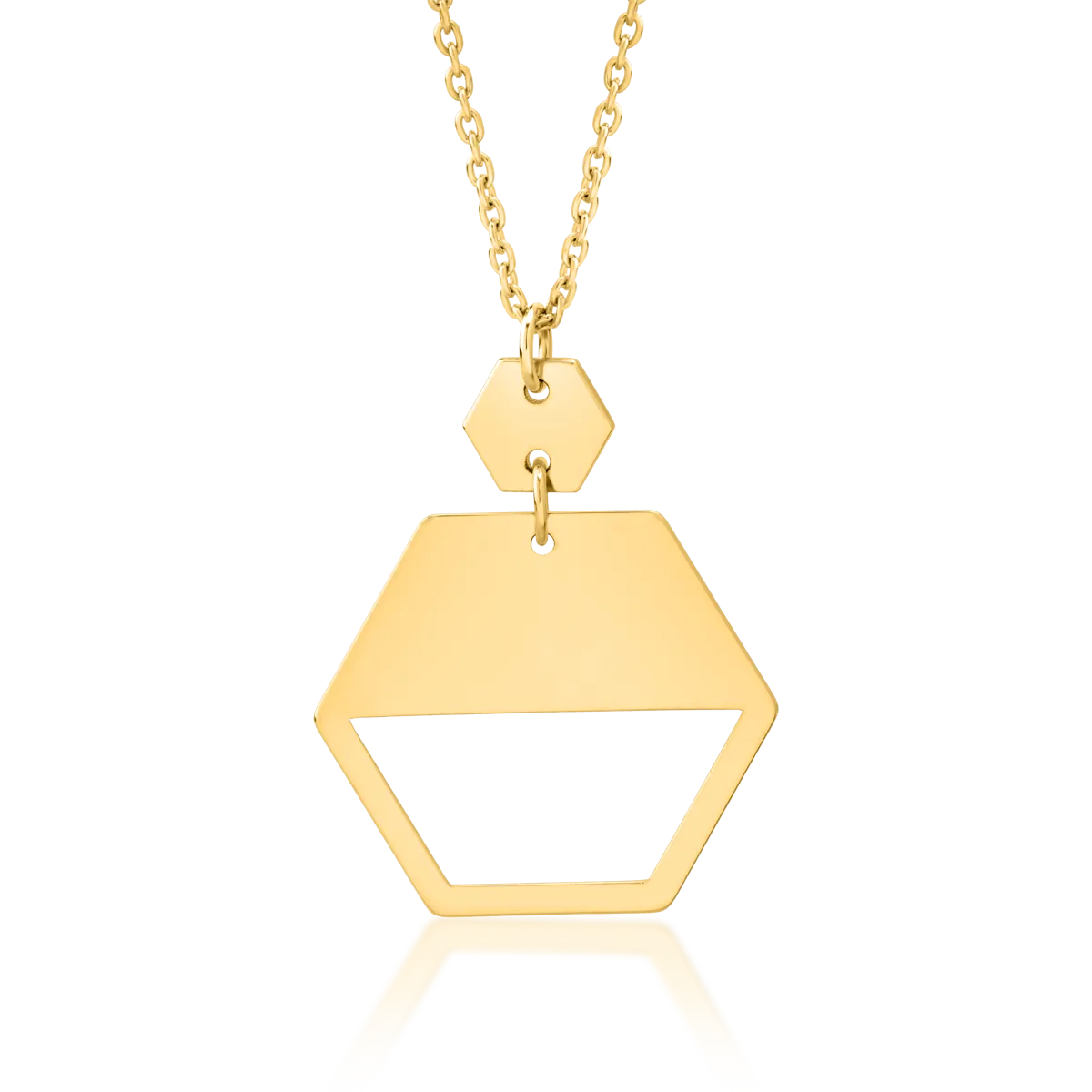 14K yellow gold chain with pendant