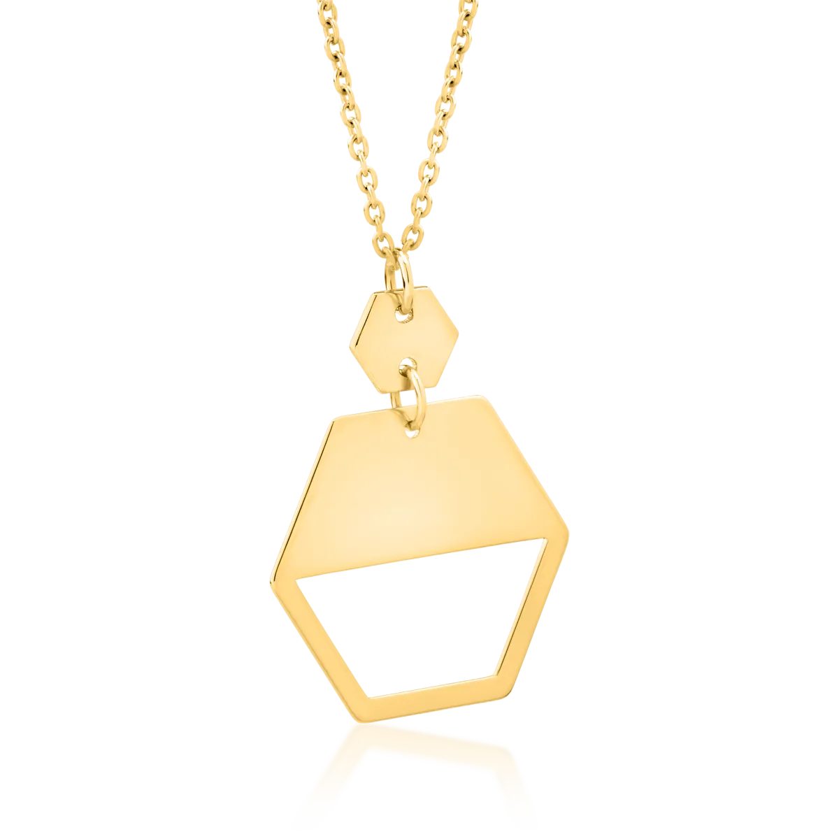 14K yellow gold chain with pendant
