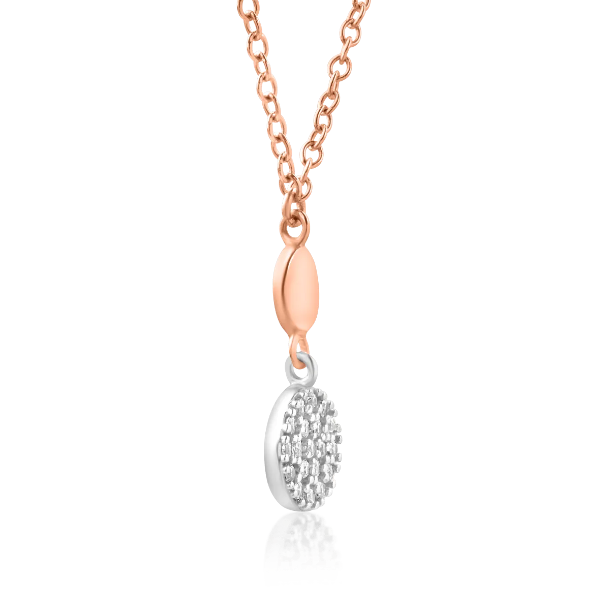 14K rose gold pendant necklace