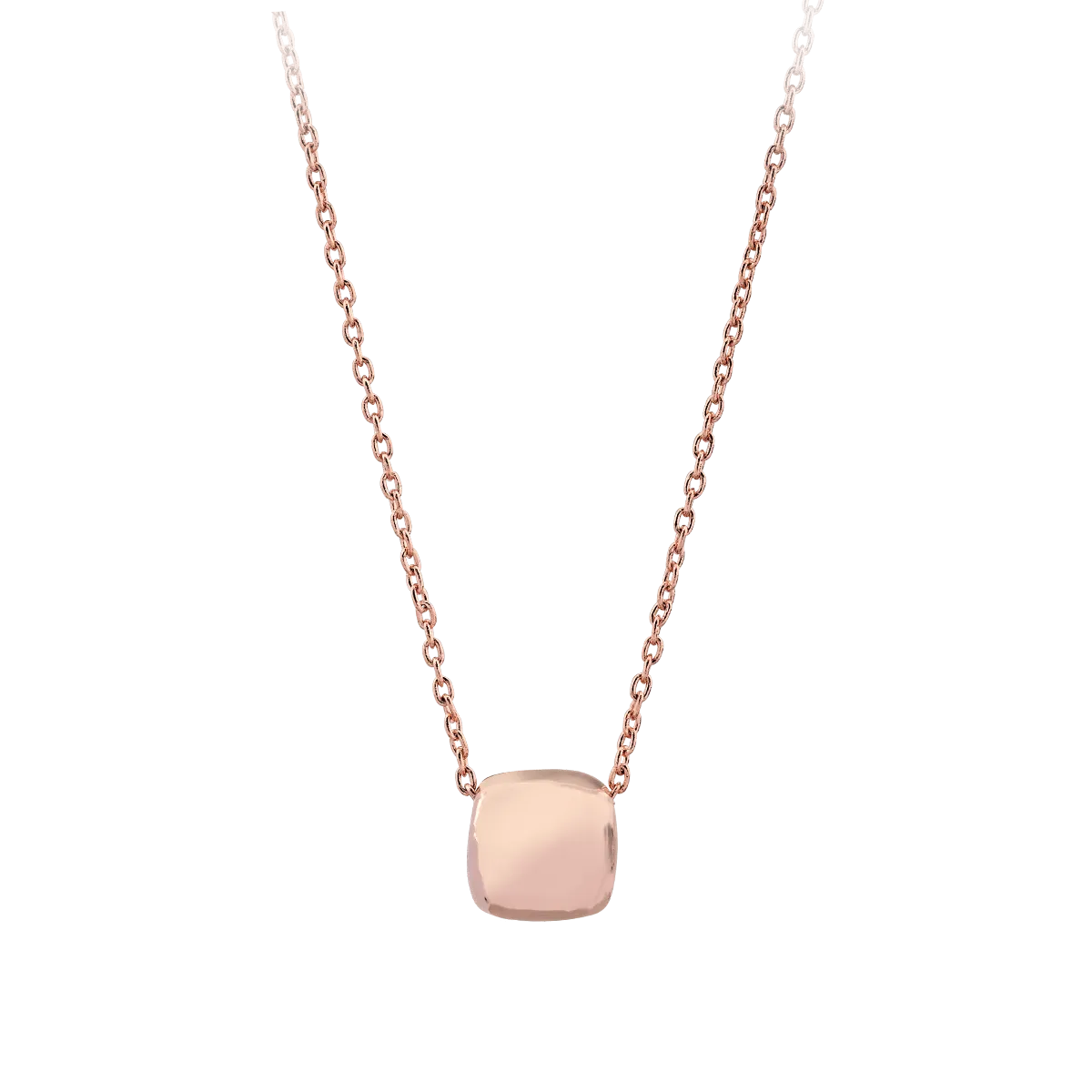 14K rose gold pendant necklace