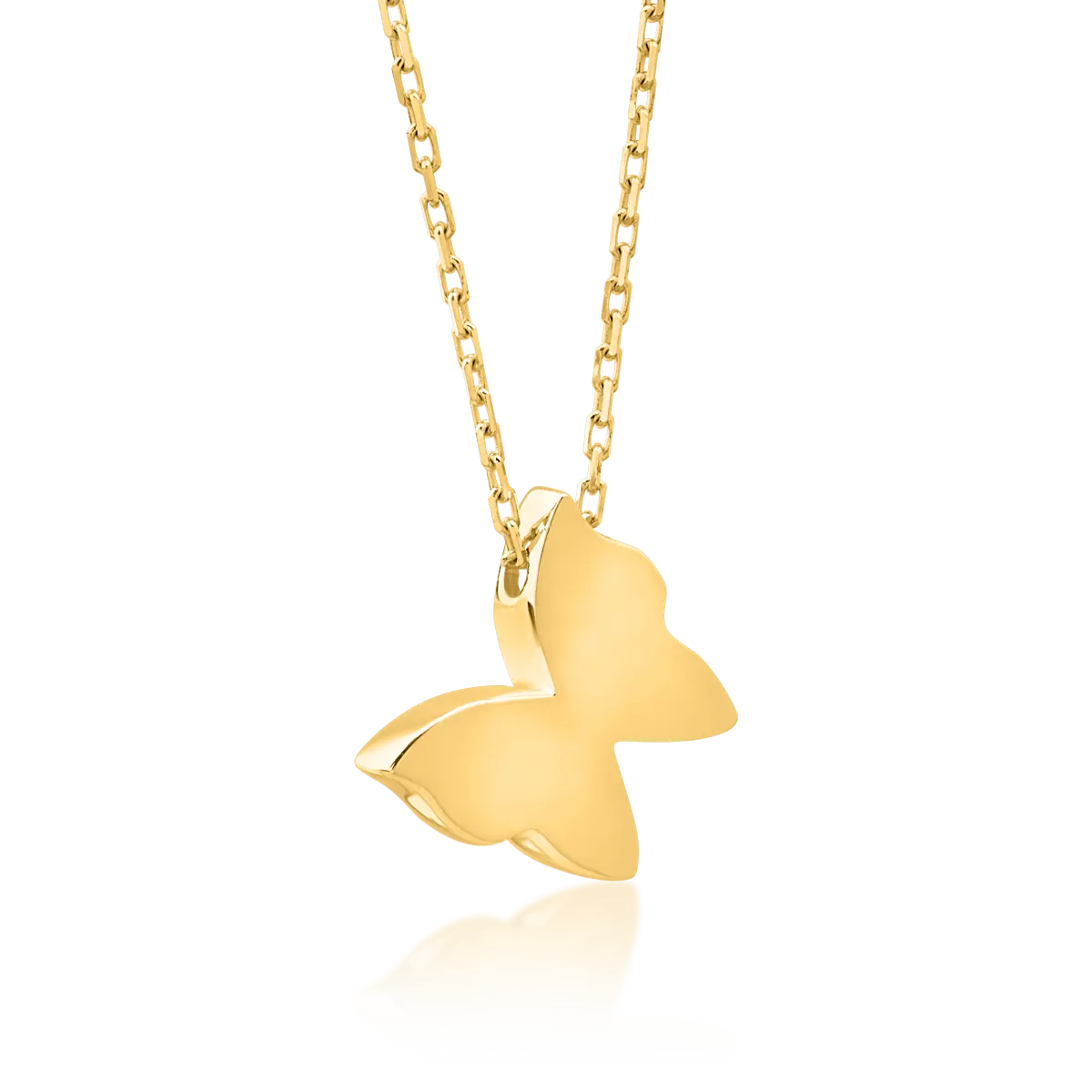 Lant cu pandantiv din aur galben