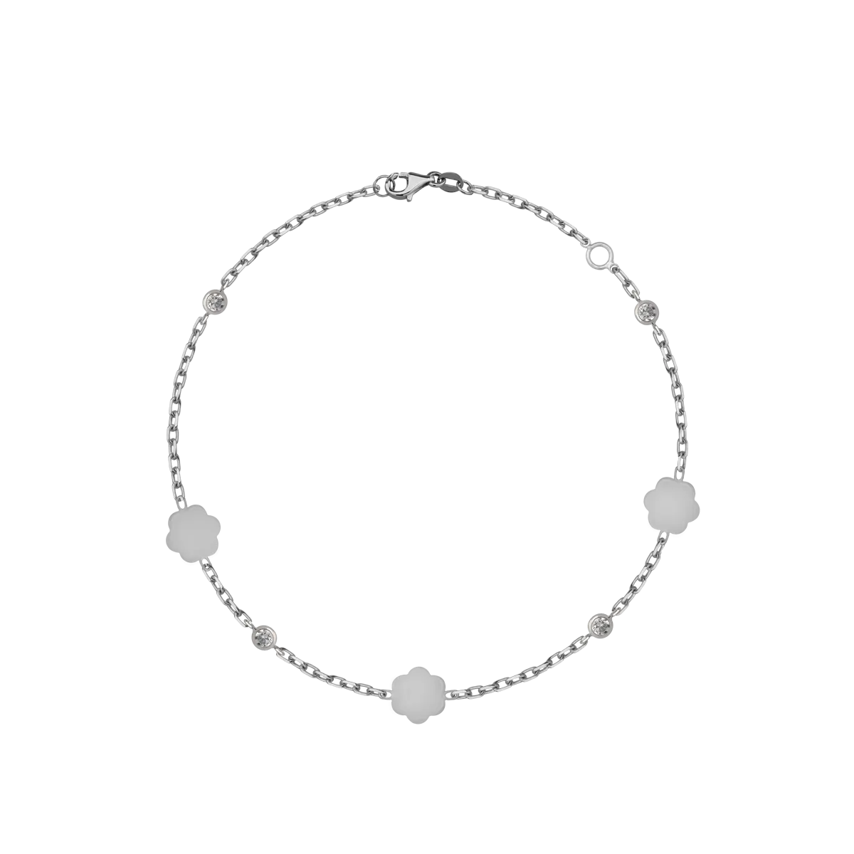 14K white gold bracelet