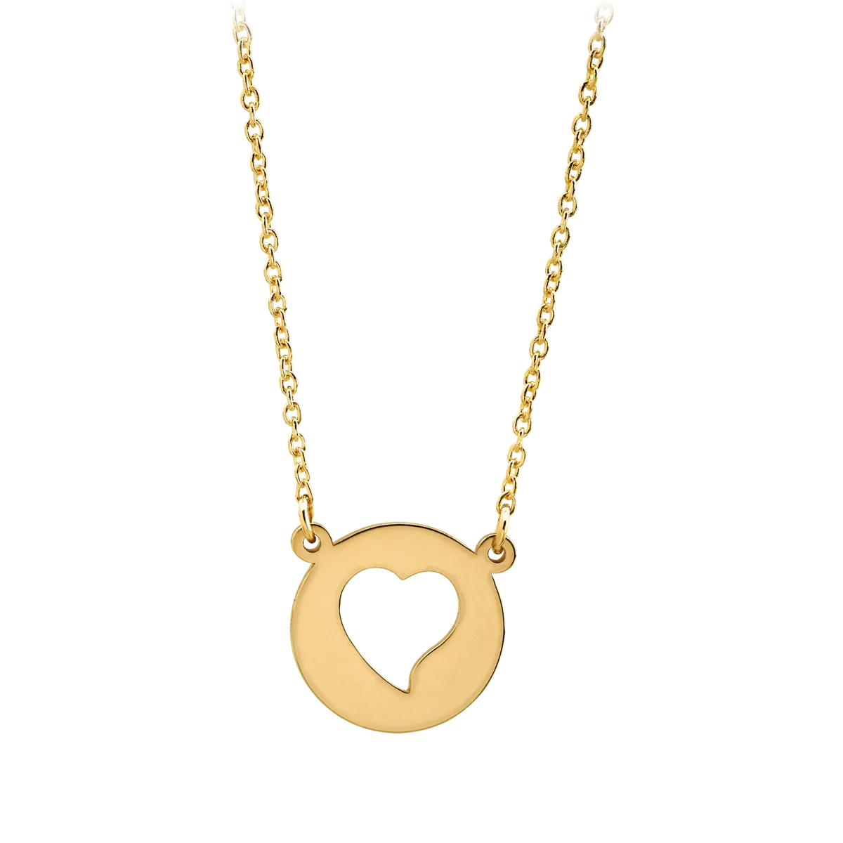 14K yellow gold pendant necklace