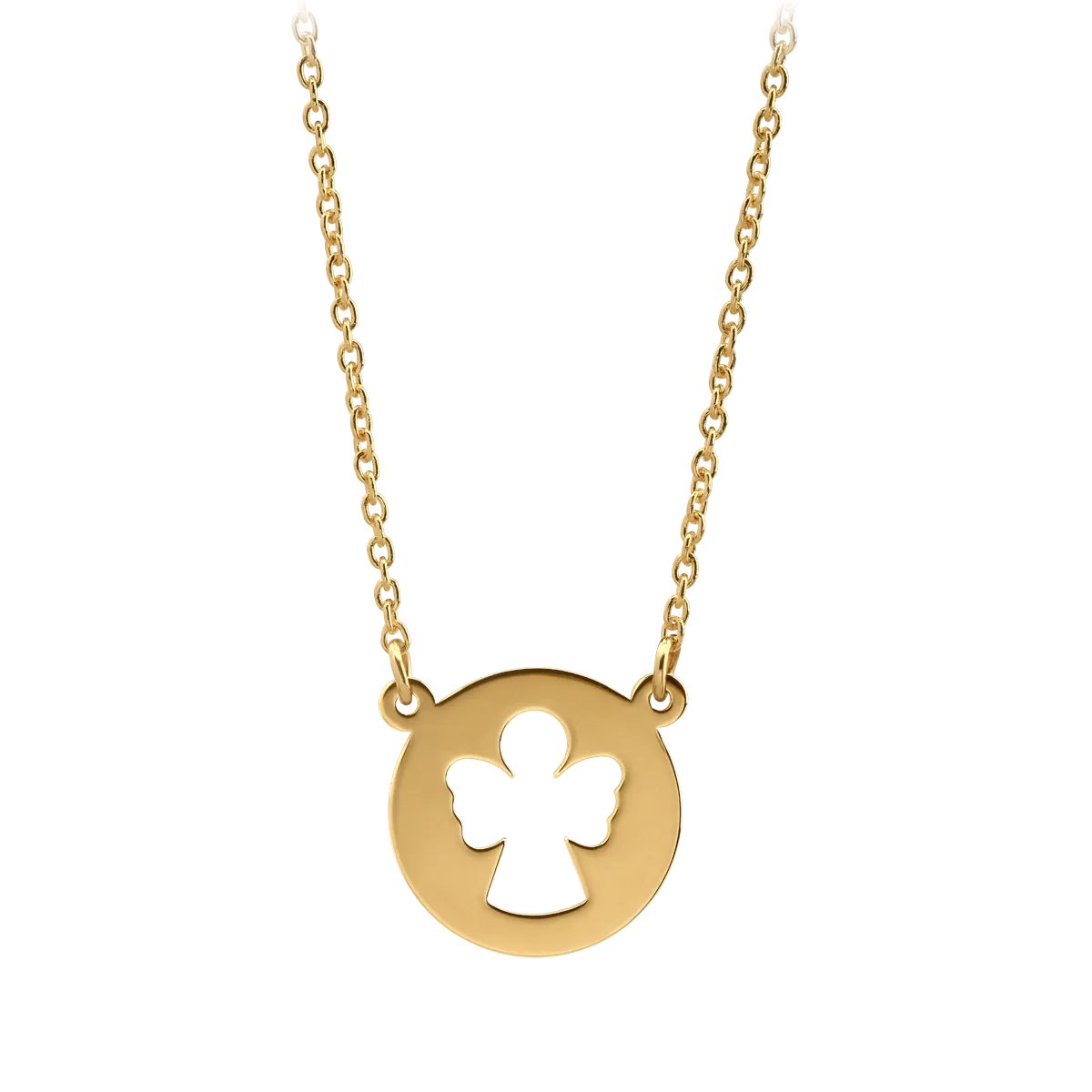 14K yellow gold pendant necklace