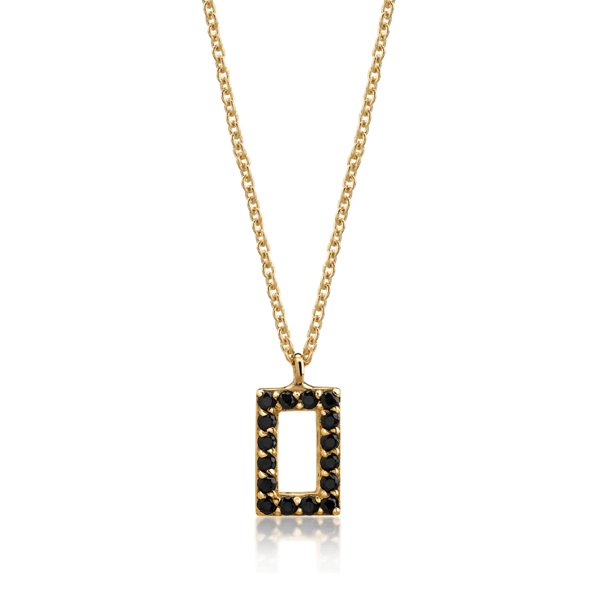 Lant cu pandantiv din aur galben de 14K-50790