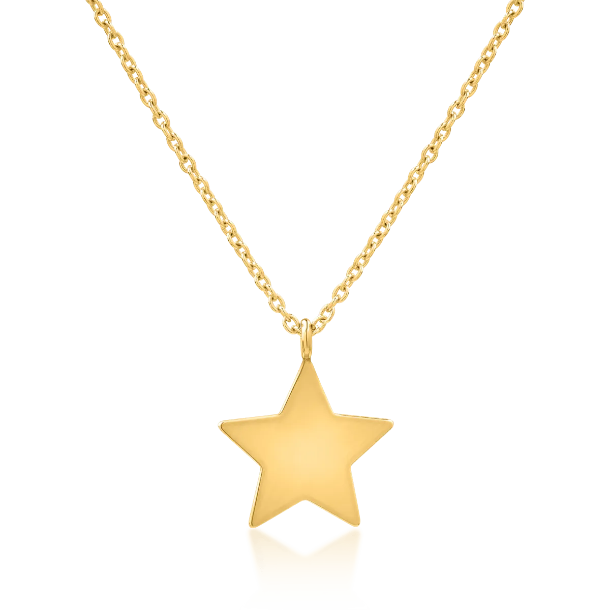 14K yellow gold pendant chain