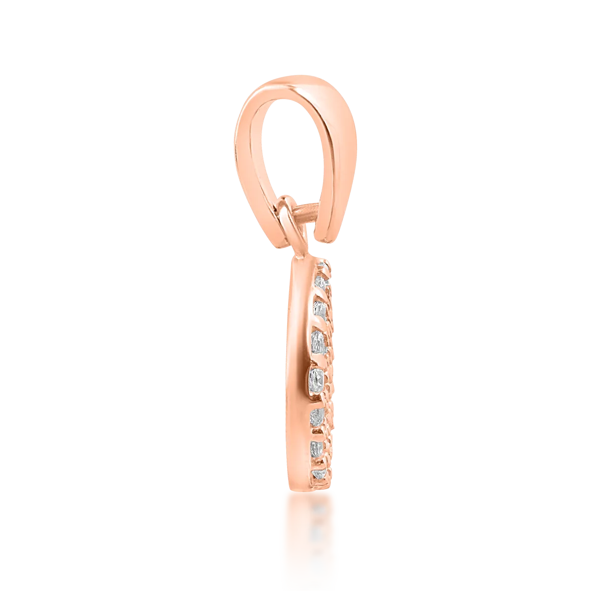 14K rose gold pendant