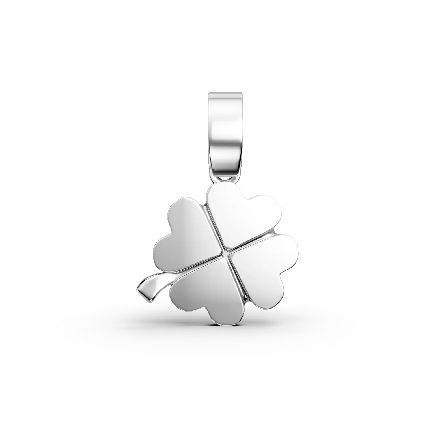 14K white gold pendant