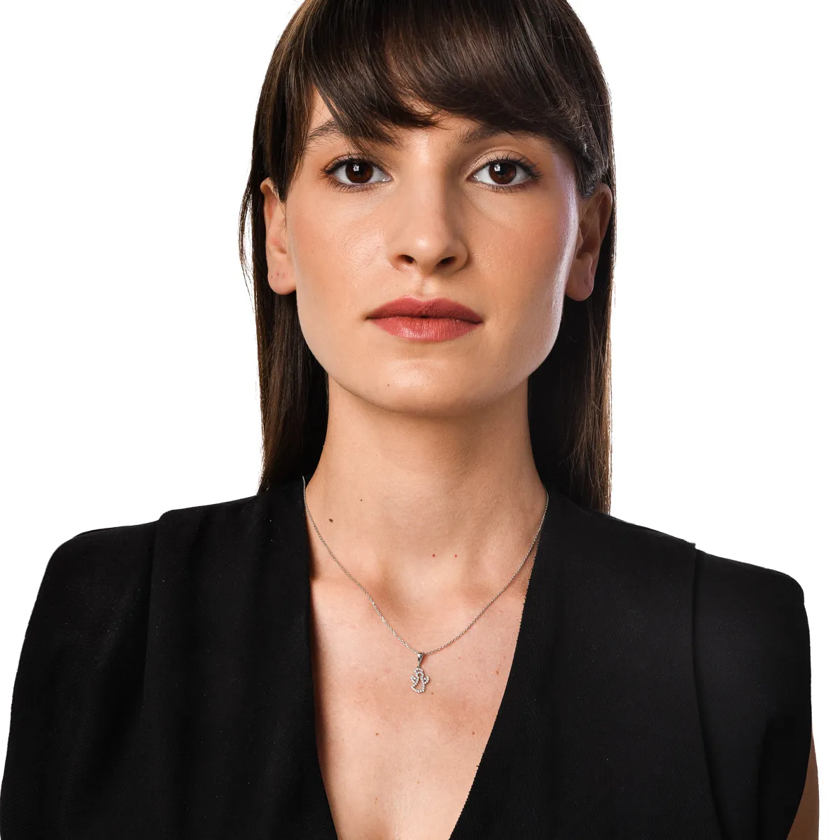 Wisiorki z białego złota 14K