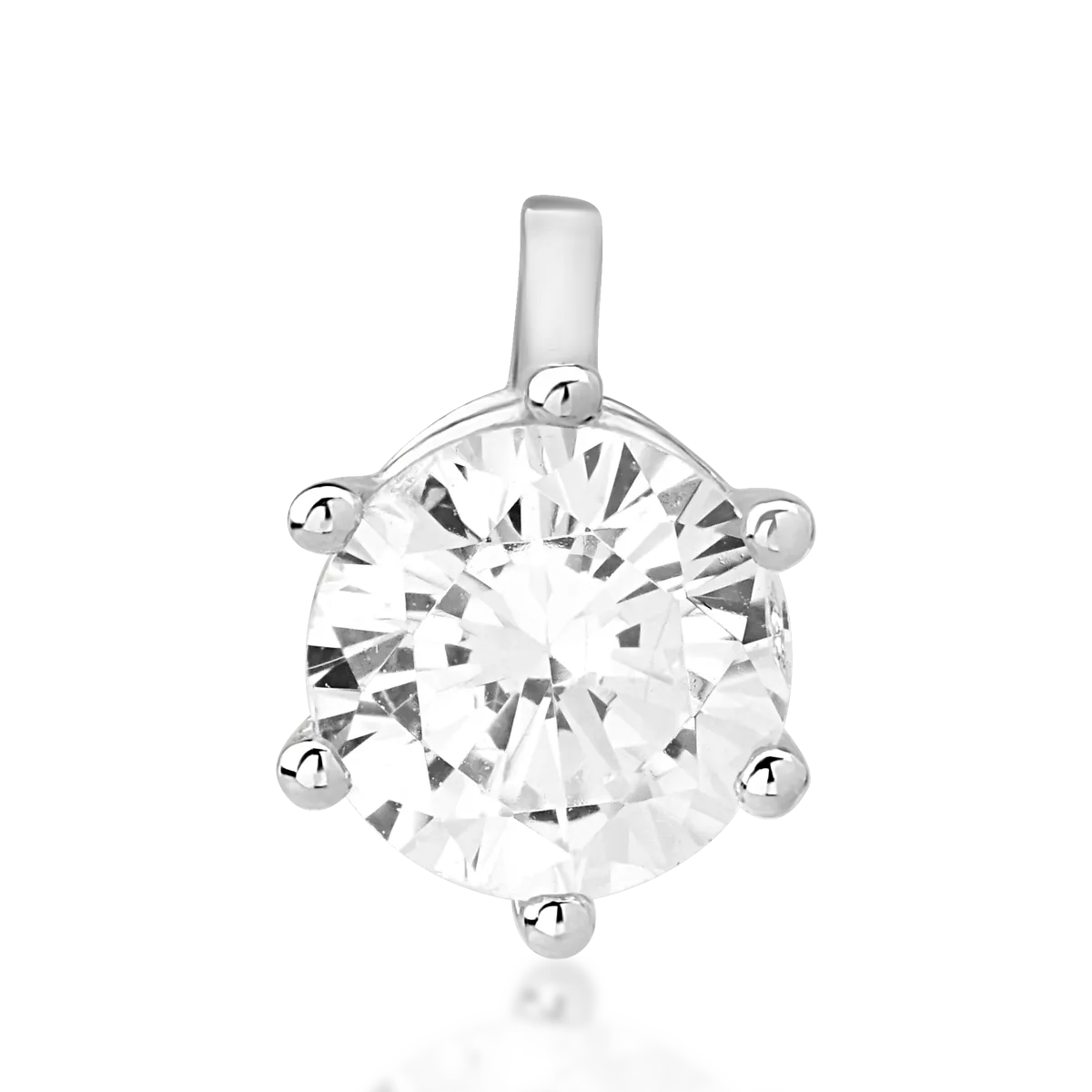 14K white gold pendant