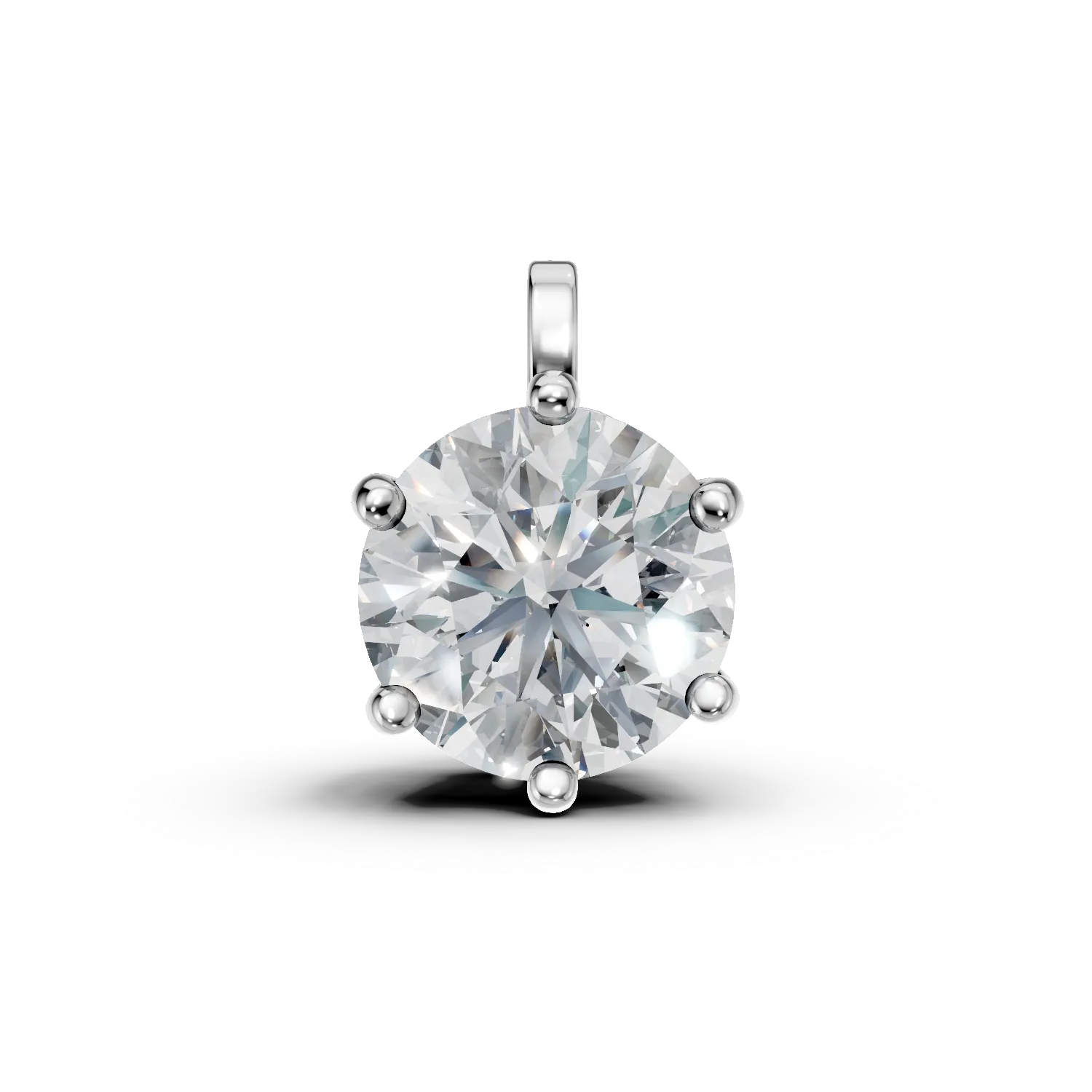 14K white gold pendant