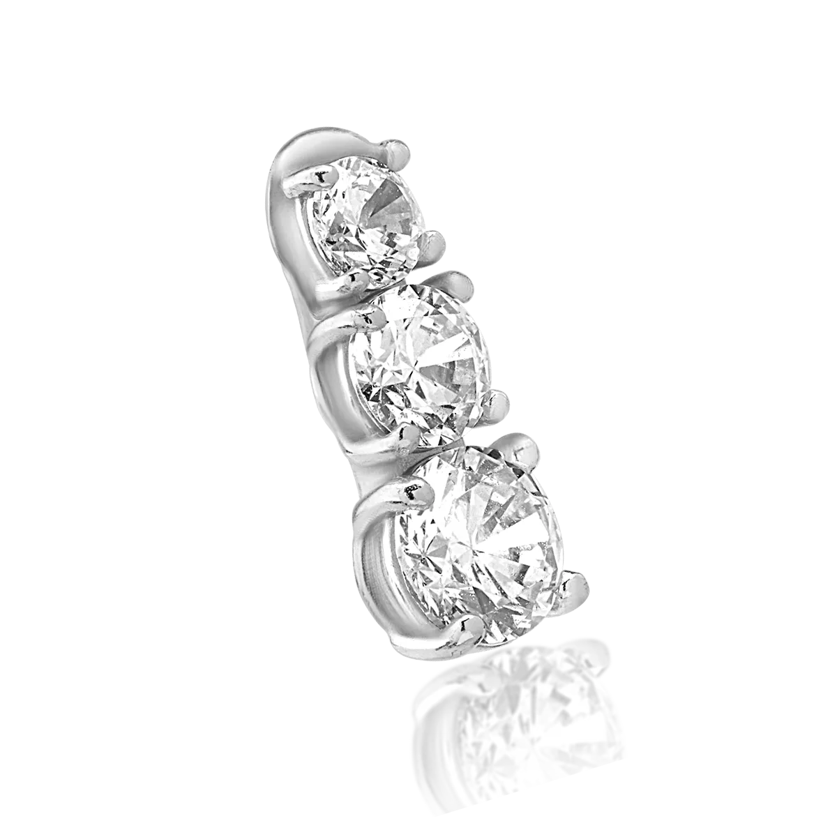 14K white gold pendant