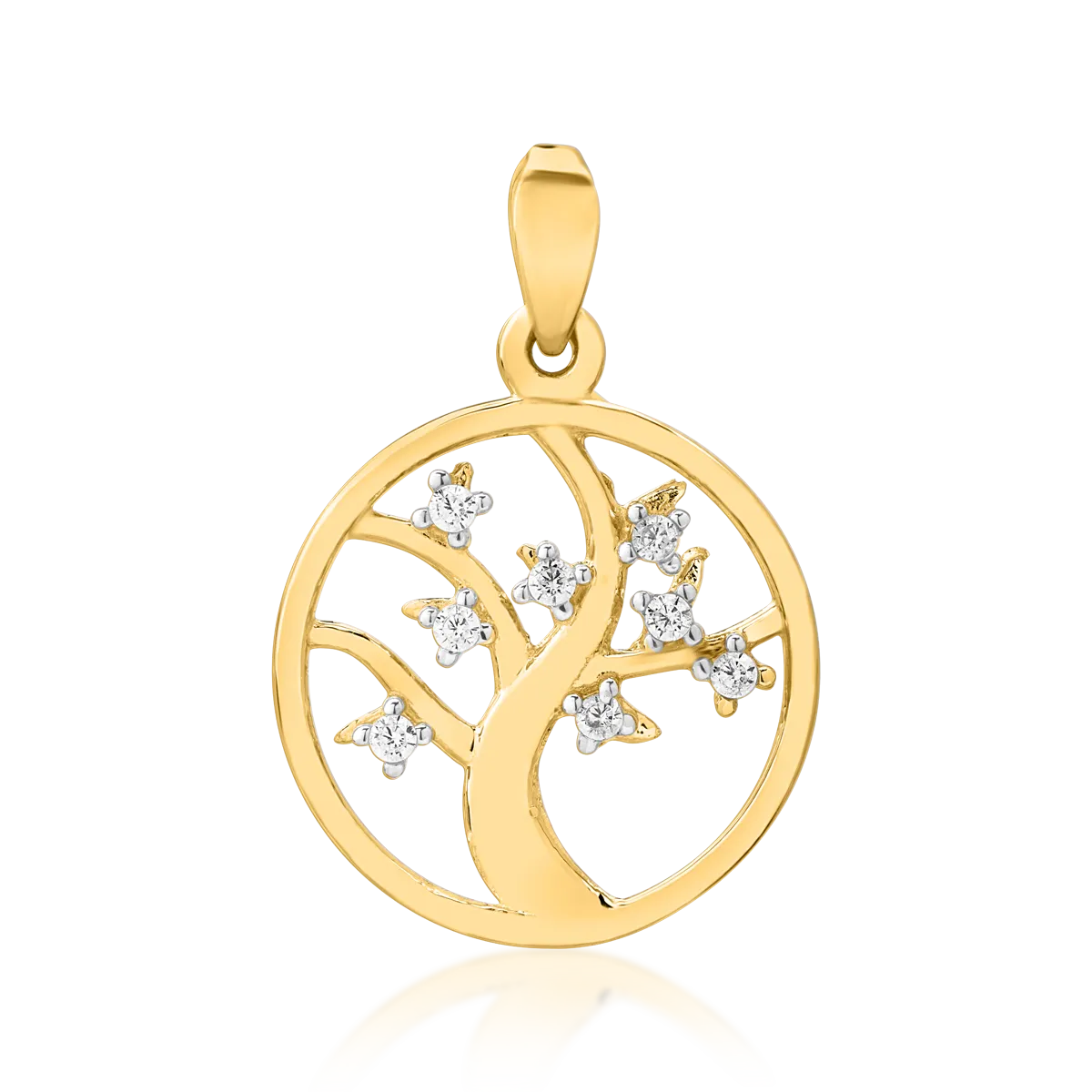 14K yellow gold Tree of Life pendant