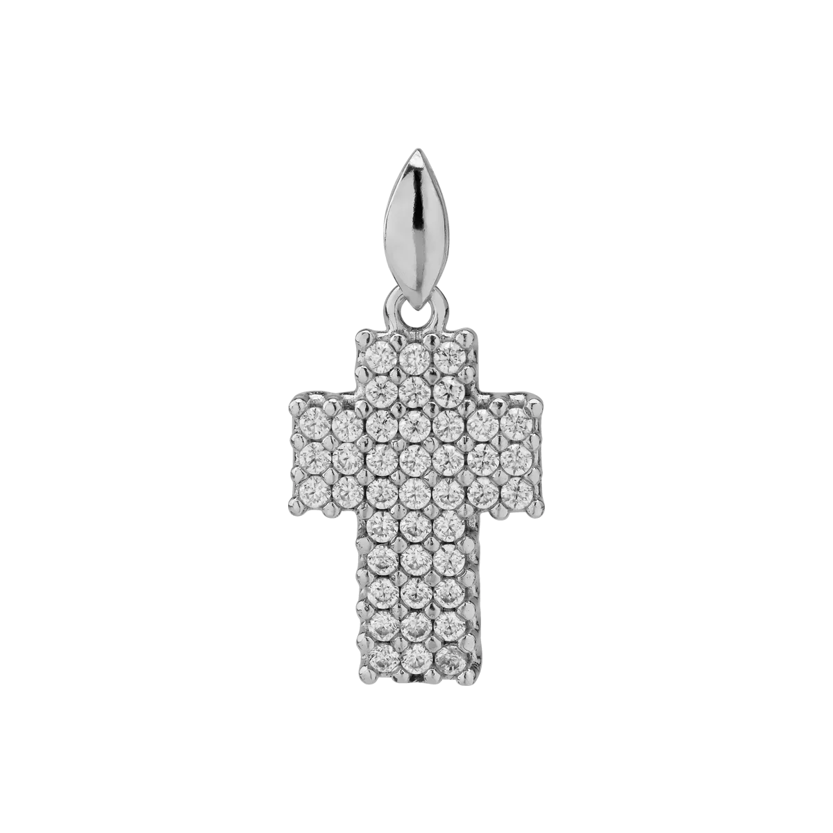 Wisiorek z białego złota 14K