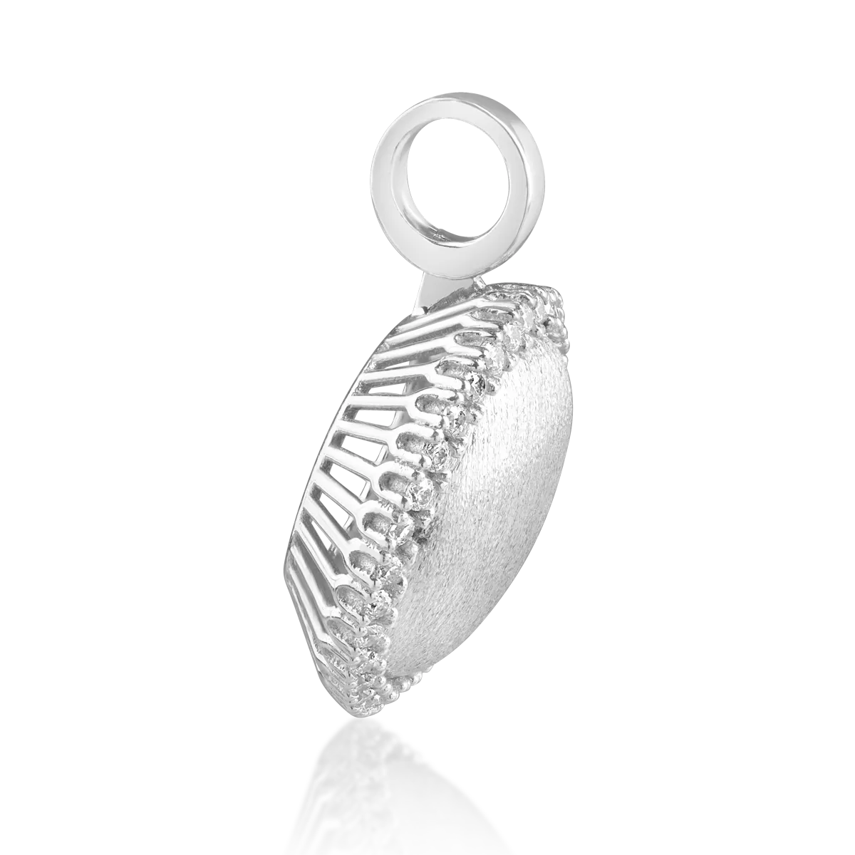 Висулка от 14K бяло злато