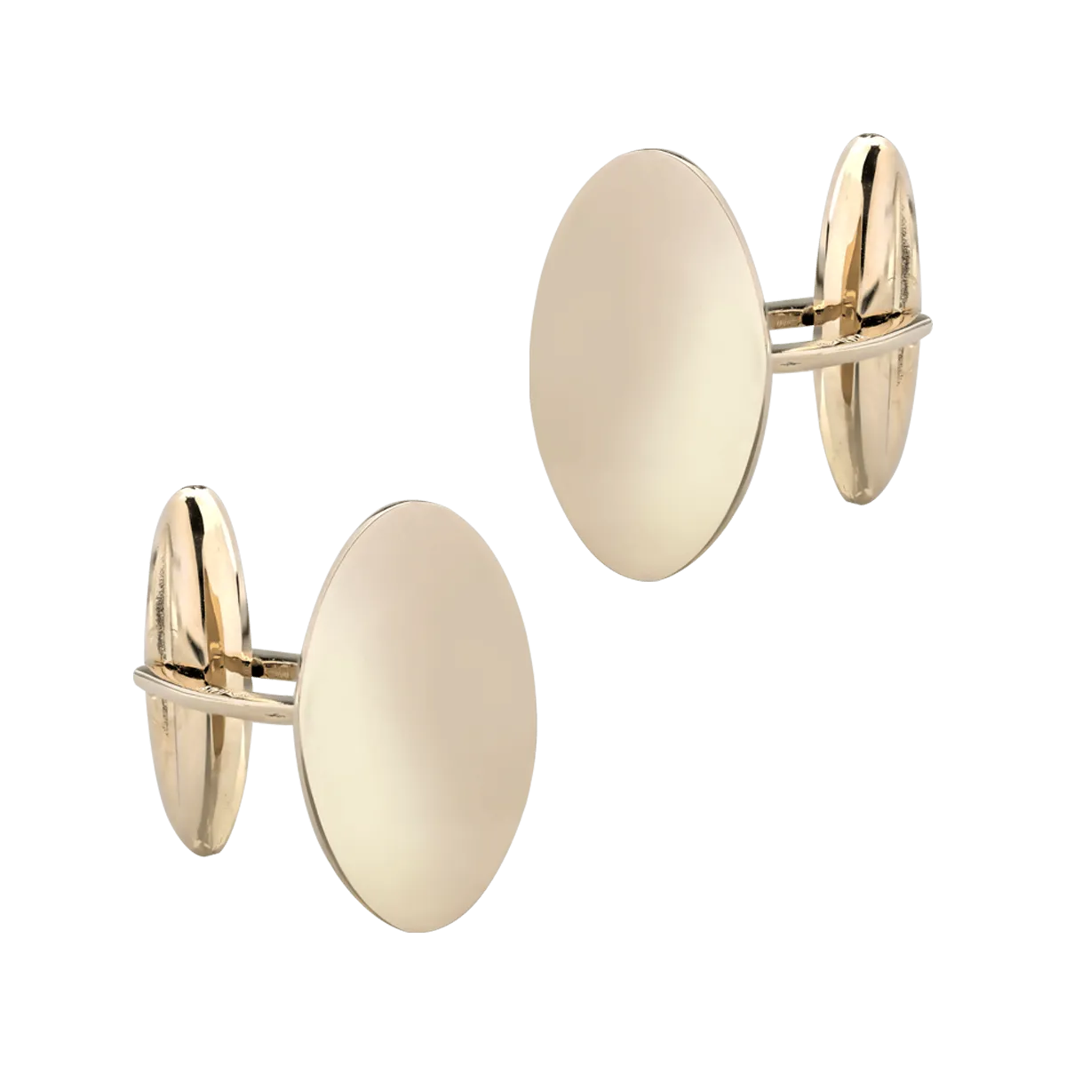 14K yellow gold cufflinks