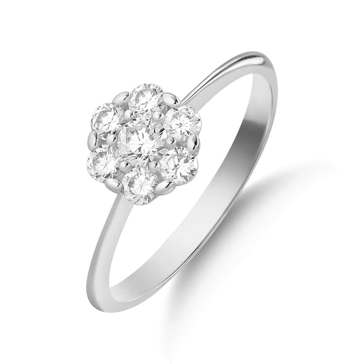 18k white gold engagement ring