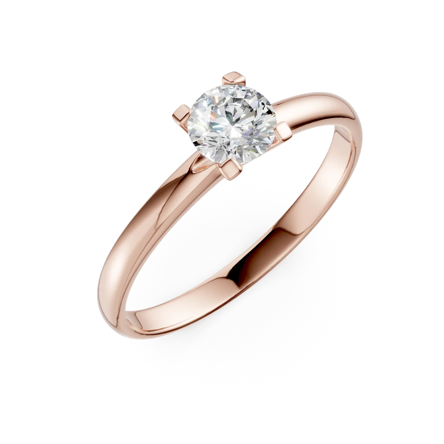 Rose gold engagement ring