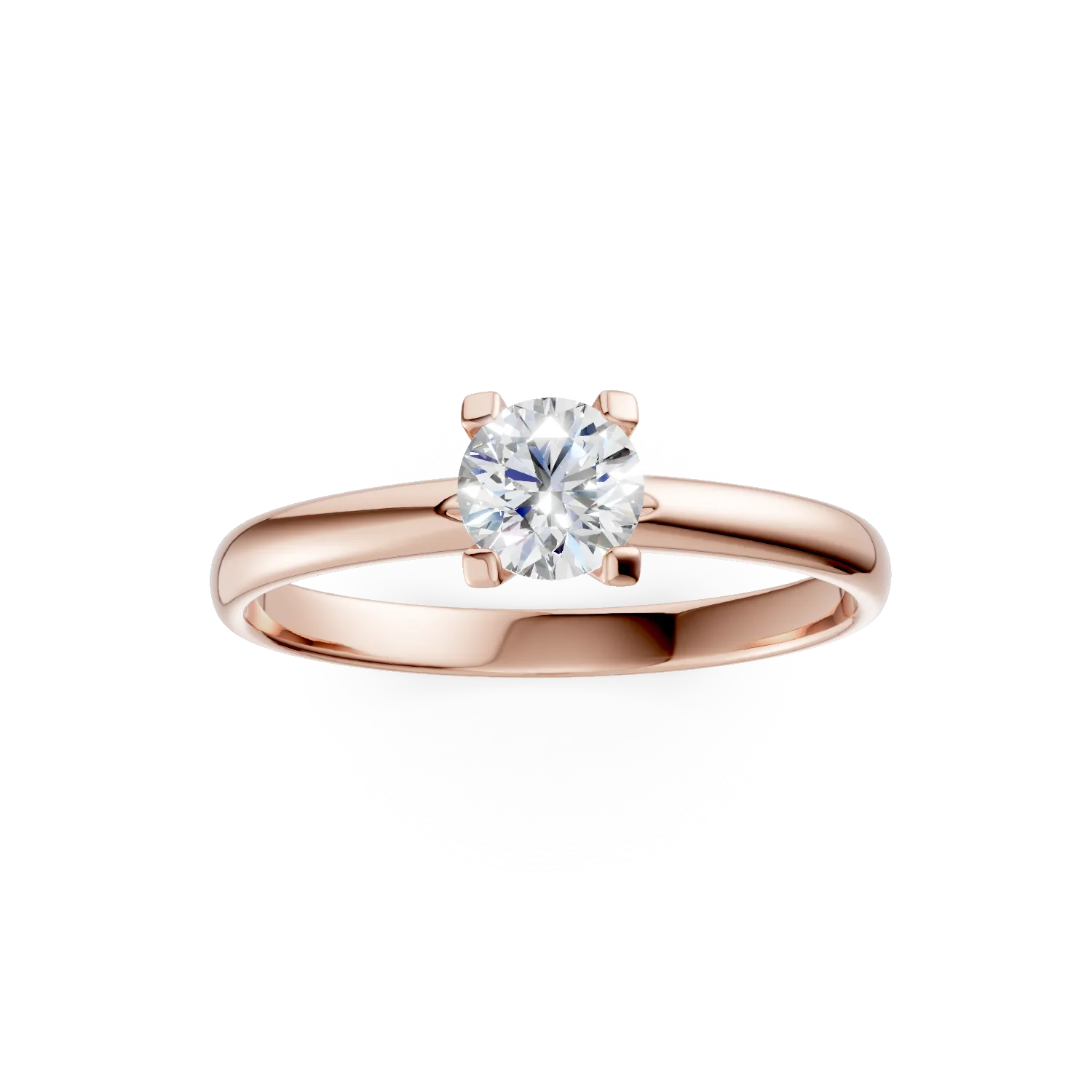 Rose gold engagement ring