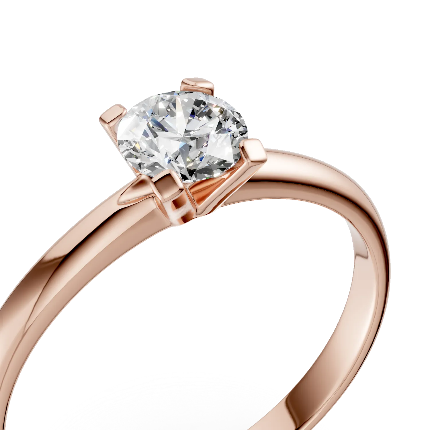 Rose gold engagement ring