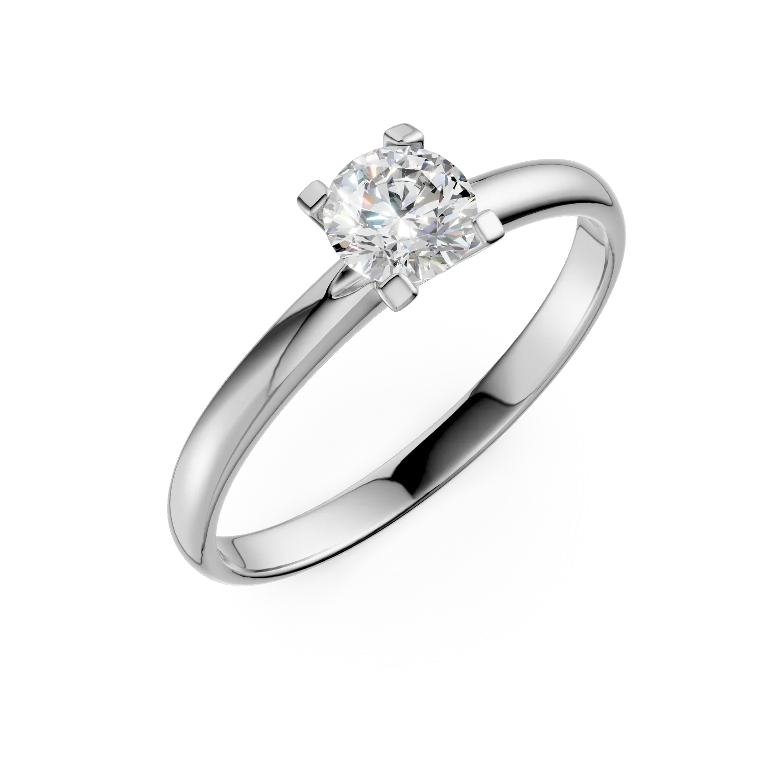 White gold engagement ring