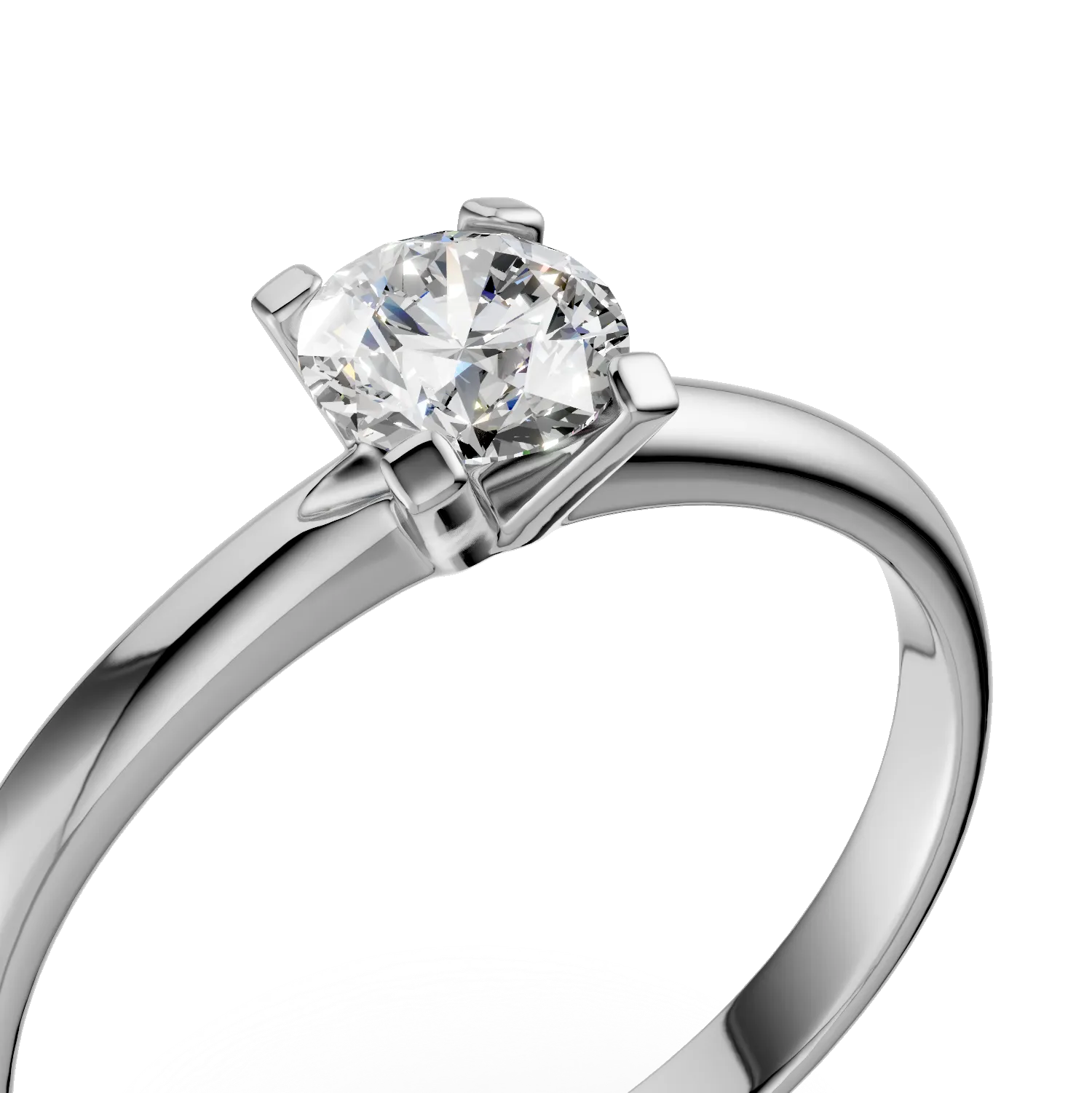 White gold engagement ring