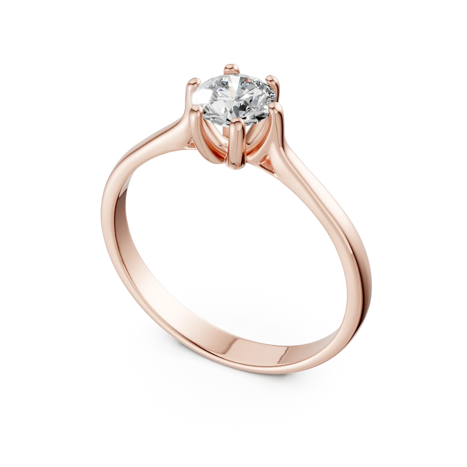 Rose gold engagement ring