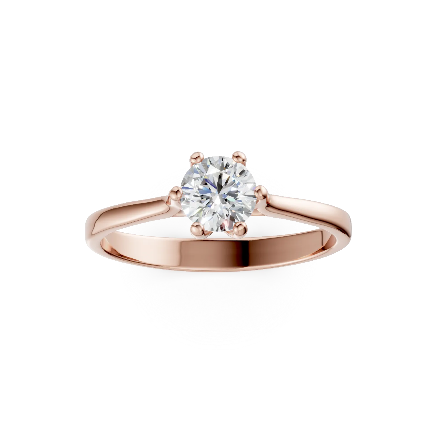 Rose gold engagement ring