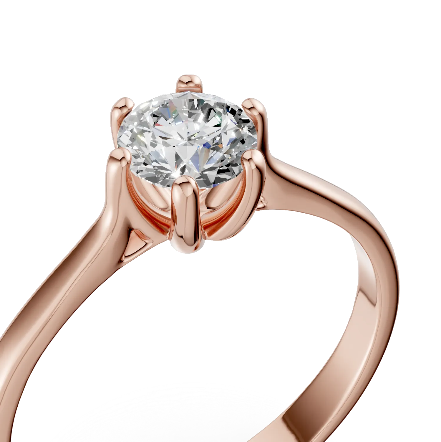 Rose gold engagement ring