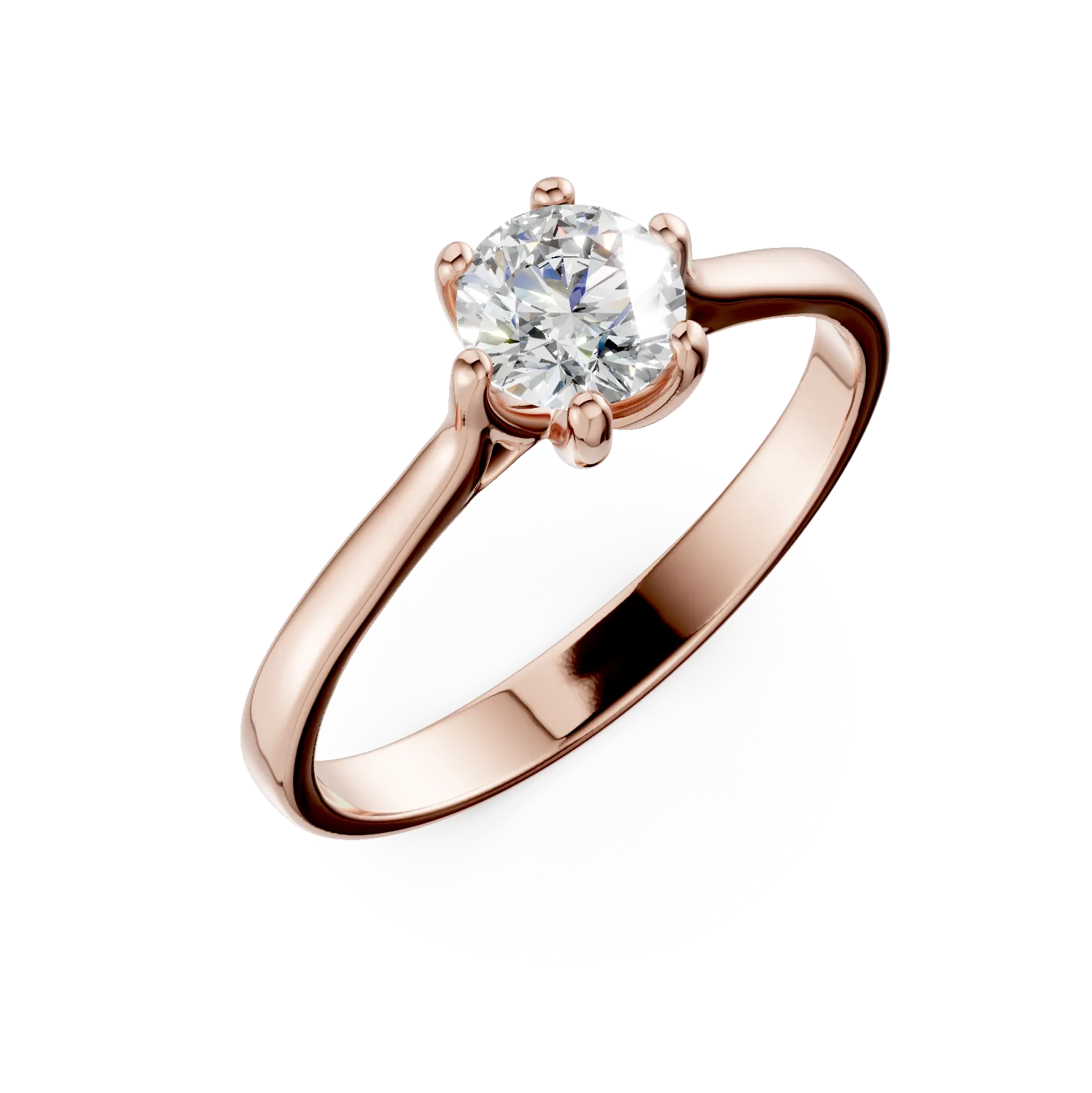 Rose gold engagement ring-180855