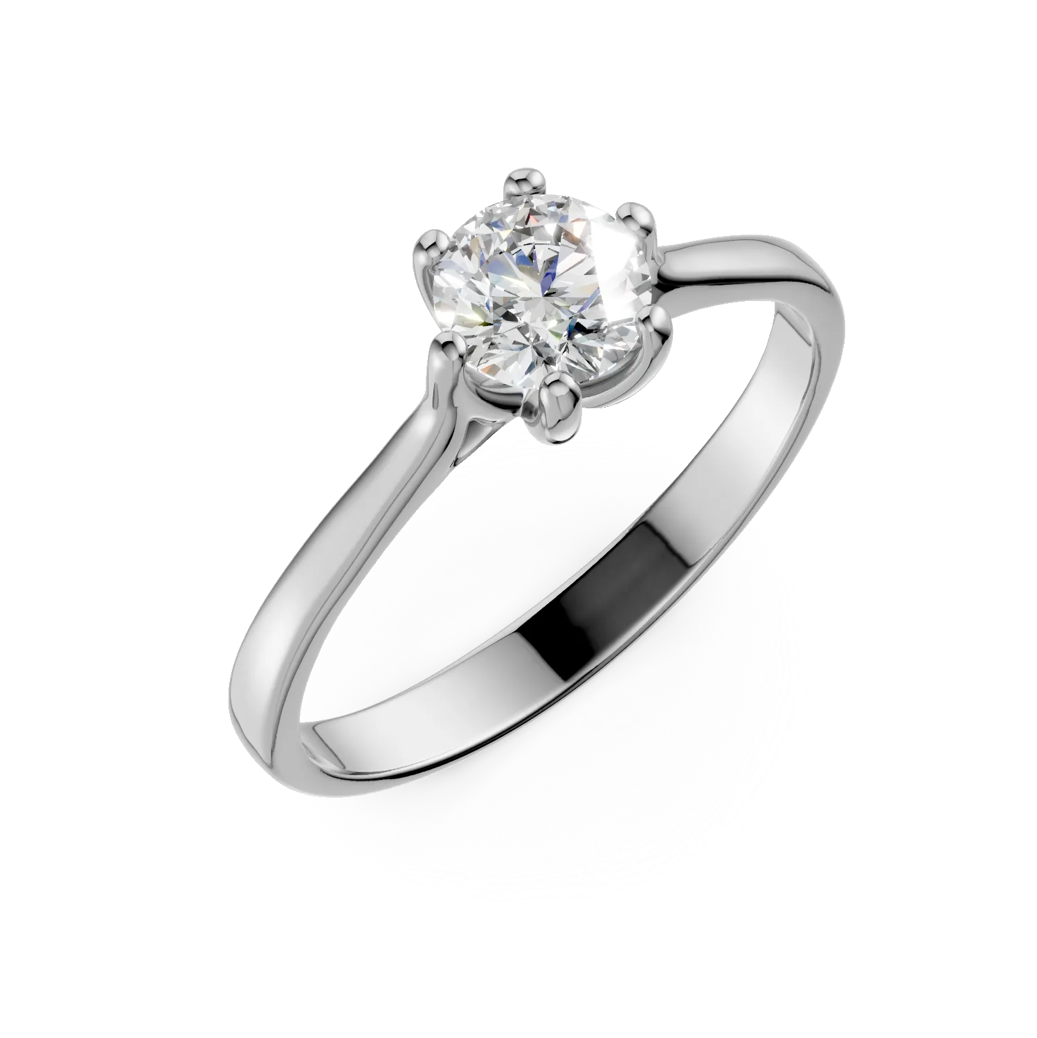 White gold engagement ring