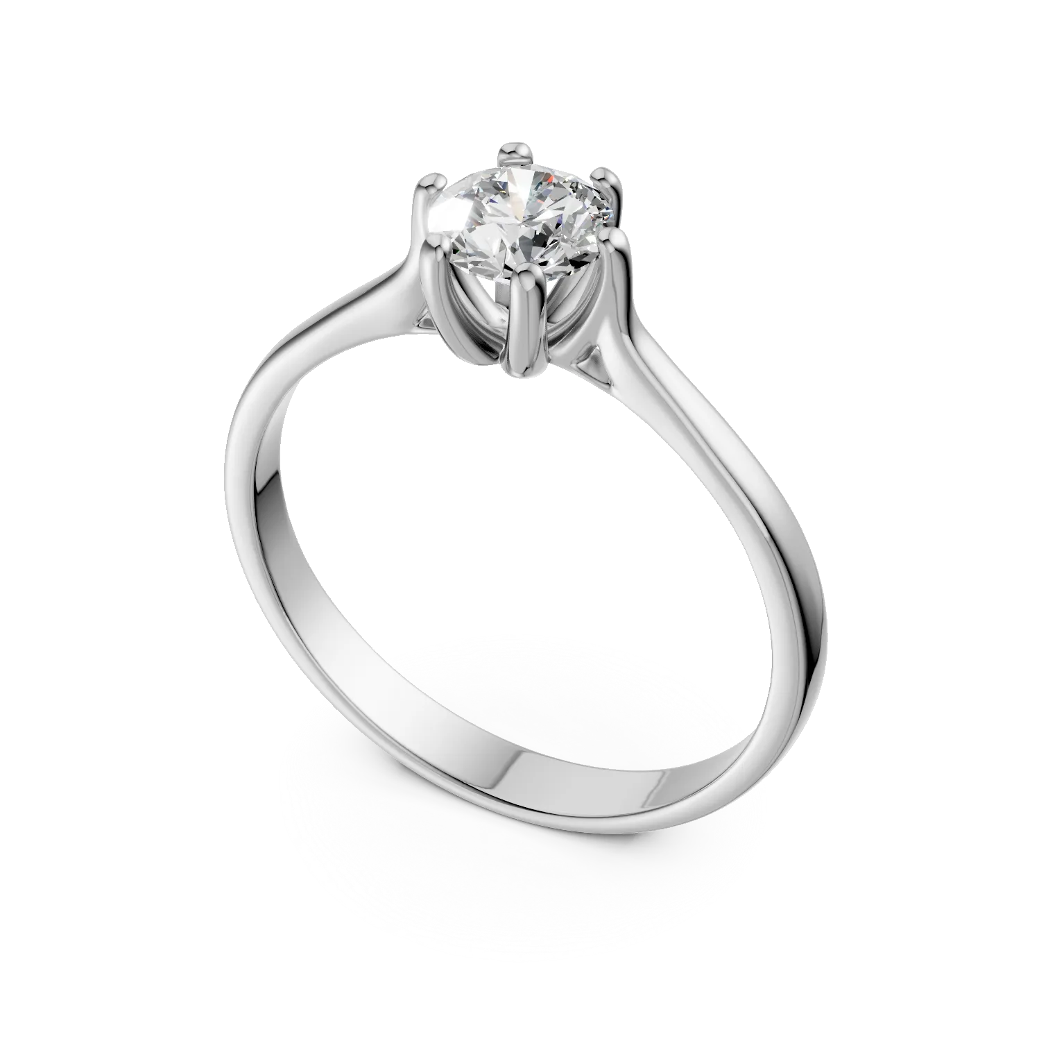 White gold engagement ring