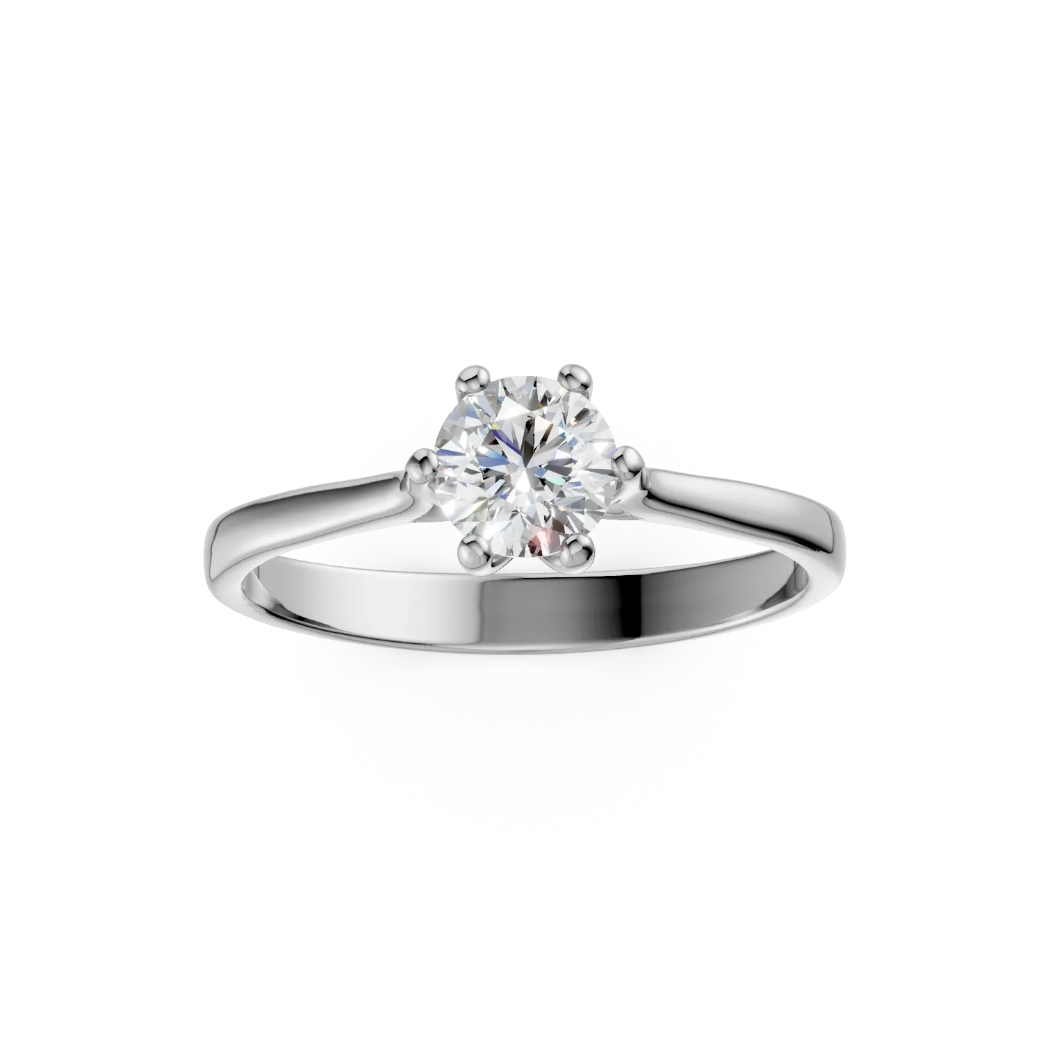 White gold engagement ring